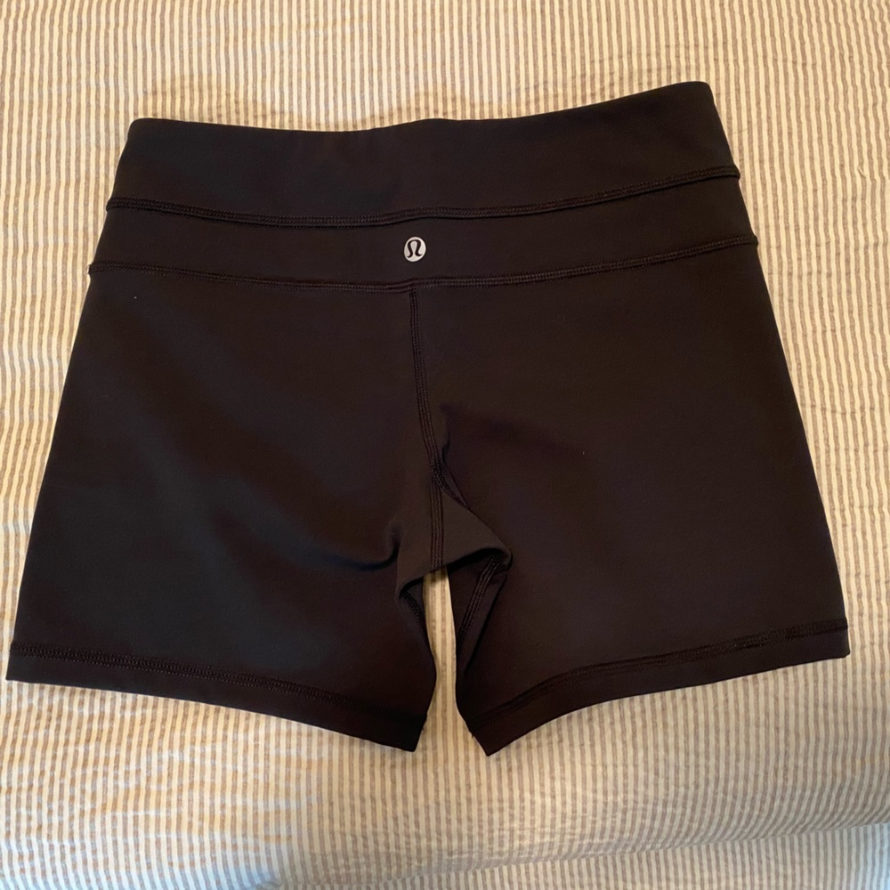 Lululemon black shorts, Size 4.